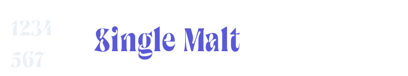 Single Malt-related font
