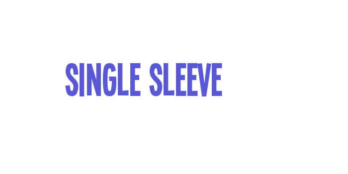 Single Sleeve Font