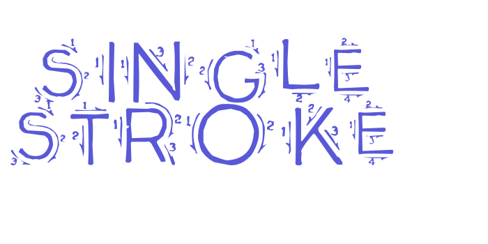 Single Stroke Font