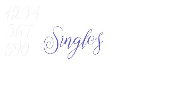 Singles font free