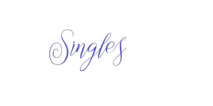 Singles Font