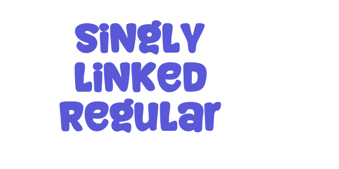 Singly Linked Regular Font Download