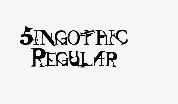 Singothic Regular Font