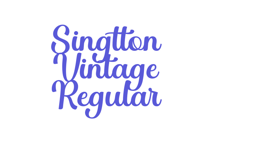 Singtton Vintage Regular Font Download