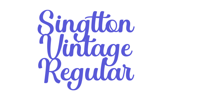 Singtton Vintage Regular Font Download