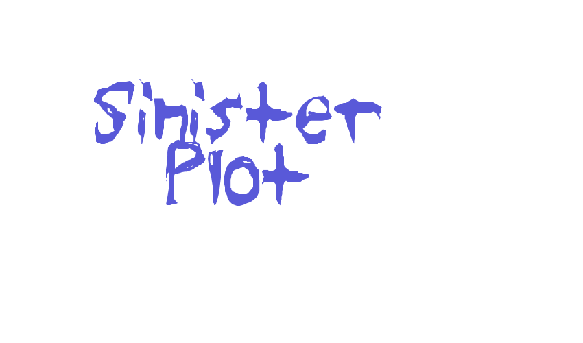 Sinister Plot Font