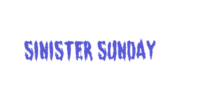 Sinister Sunday Font Download