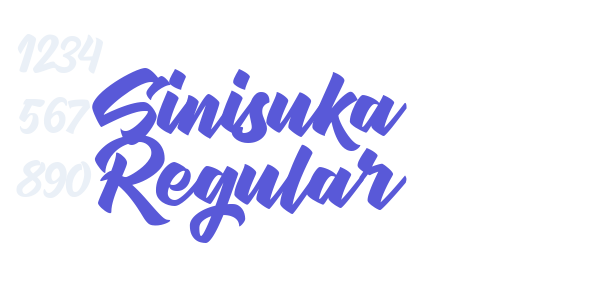 Sinisuka Regular font free