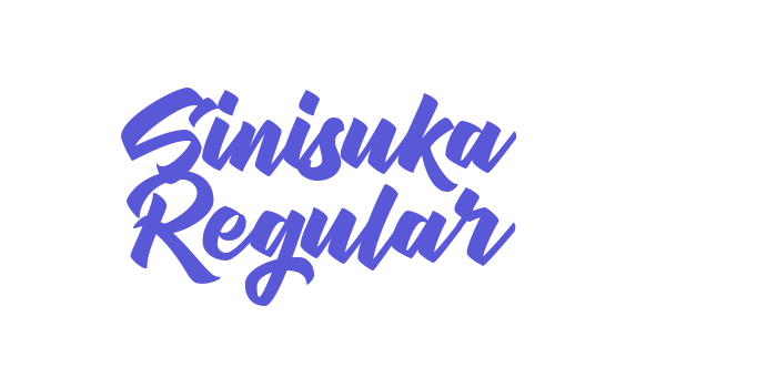 Sinisuka Regular Font Download