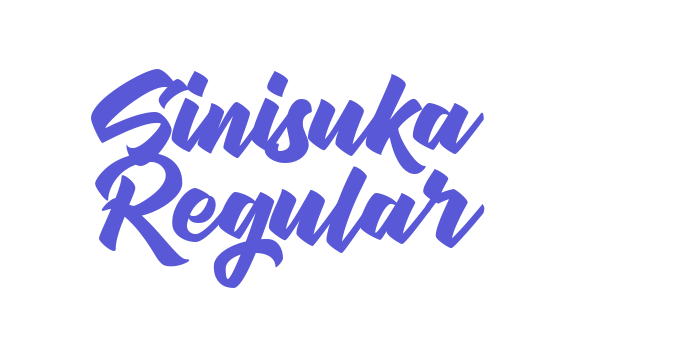 Sinisuka Regular Font