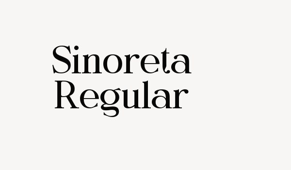 Sinoreta Regular Font