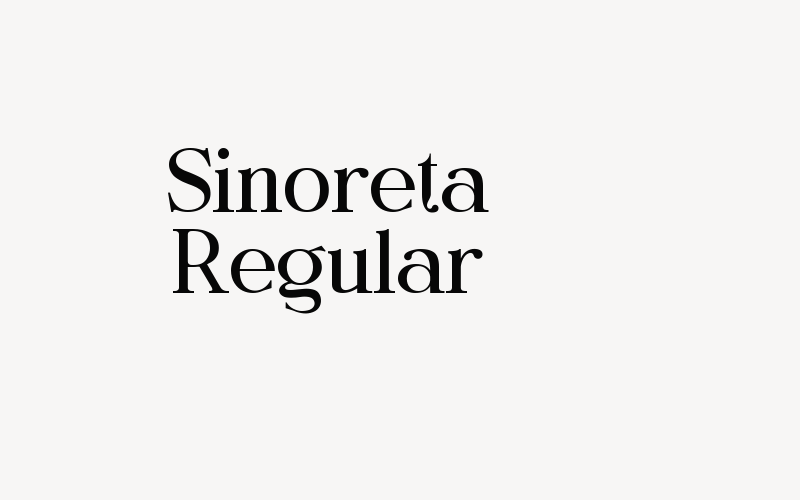 Sinoreta Regular Font