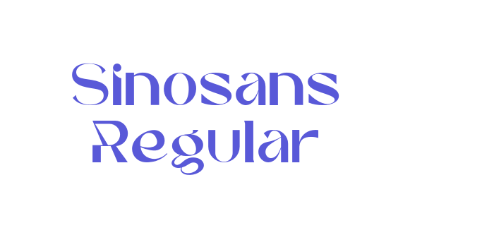 Sinosans Regular Font Download