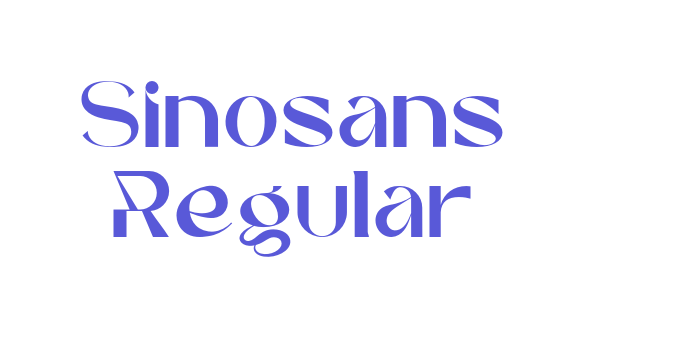 Sinosans Regular Font