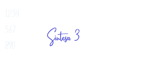 Sintesa 3 font