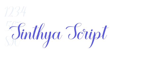 Sinthya Script font free