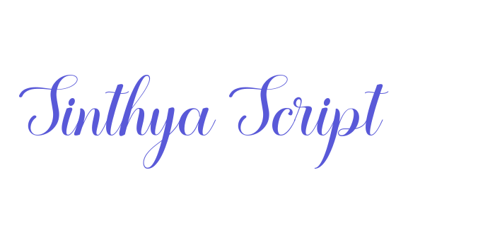 Sinthya Script Font