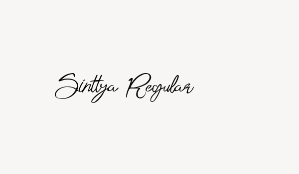 Sinttya Regular Font