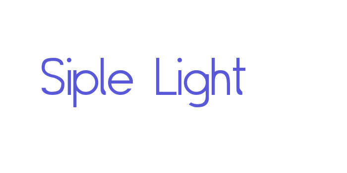 Siple Light Font