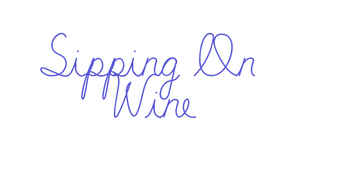 Sipping On Wine Font Download