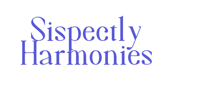 Sispectly Harmonies Font Download