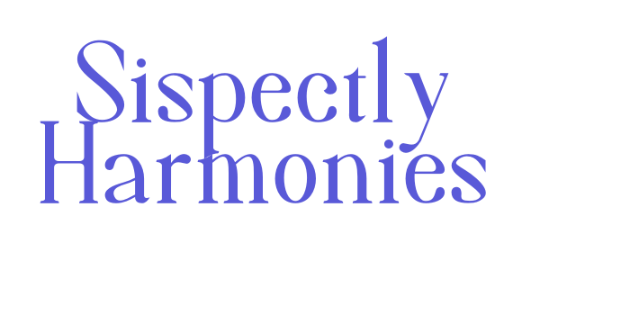 Sispectly Harmonies Font