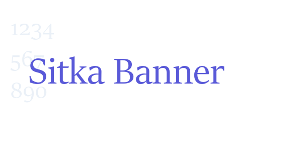 Sitka Banner font free