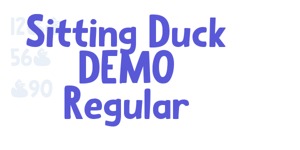 Sitting Duck DEMO Regular font free