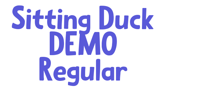 Sitting Duck DEMO Regular Font