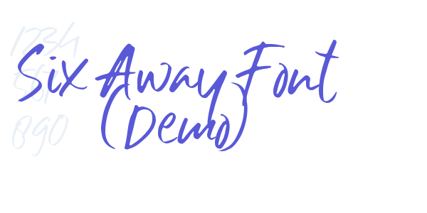 Six Away Font (Demo) font