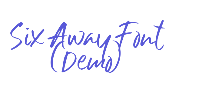 Six Away Font (Demo) Font Download