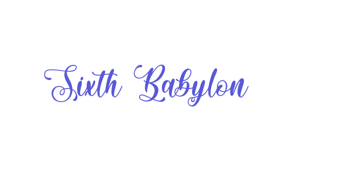 Sixth Babylon Font Download