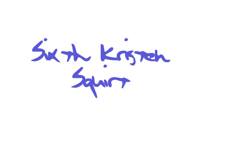 Sixth Kristen Squirt Font Download