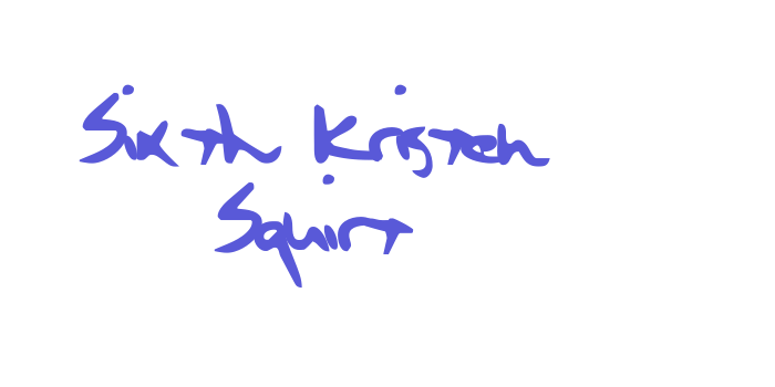 Sixth Kristen Squirt Font Download