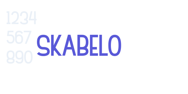 Skabelo font