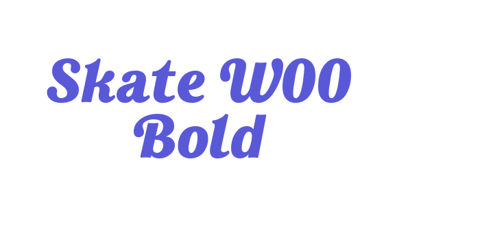 Skate W00 Bold Font Download