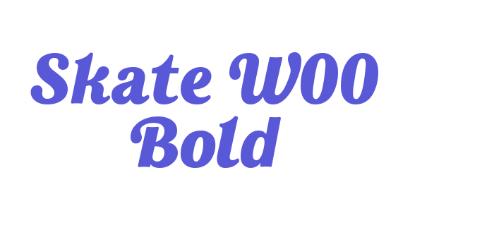 Skate W00 Bold Font