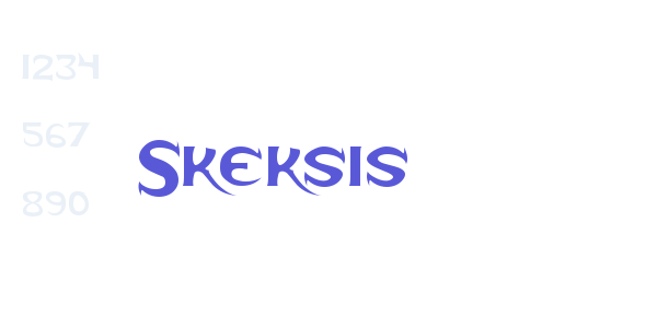 Skeksis font free