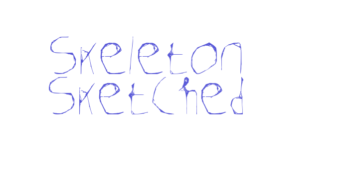 Skeleton Sketched Font Download