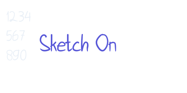 Sketch On font