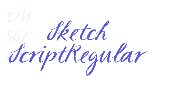 Sketch ScriptRegular font free