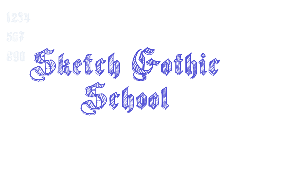 Sketch Gothic School-font-download