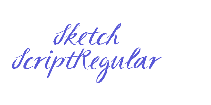 Sketch ScriptRegular Font Download