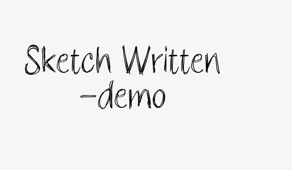 Sketch Written -demo Font