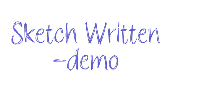 Sketch Written -demo Font