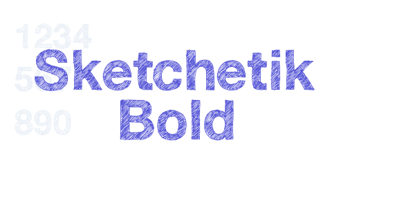 Sketchetik Bold font free