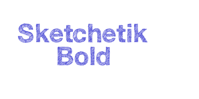 Sketchetik Bold Font Download