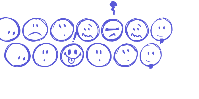 Sketchy Smiley Font