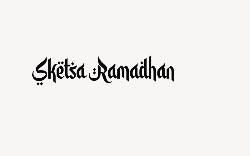 Sketsa Ramadhan Font