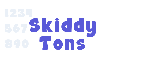 Skiddy Tons font